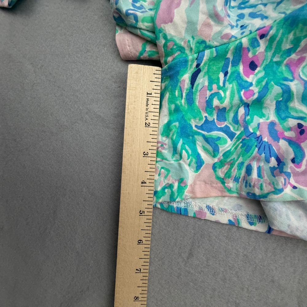 Lilly Pulitzer Karlie Wrap Romper Women Medium Amethyst Tint Crayesa Floral Wrap - Picture 11 of 16